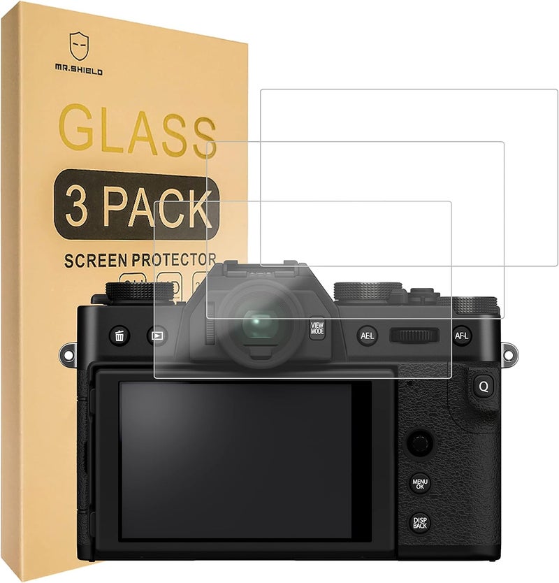 Mr Shield [3-Pack] Screen Protector For Fujifilm X-T30, X-T30 II, X-T20, X-T10, XT30, XT30 II, XT20, XT10 Camera [Tempered Glass] [Japan Glass with 9H Hardness] Screen Protector - Image 1
